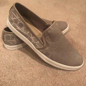 Calvin Klein Marren Jacquared/Patent Sneakers